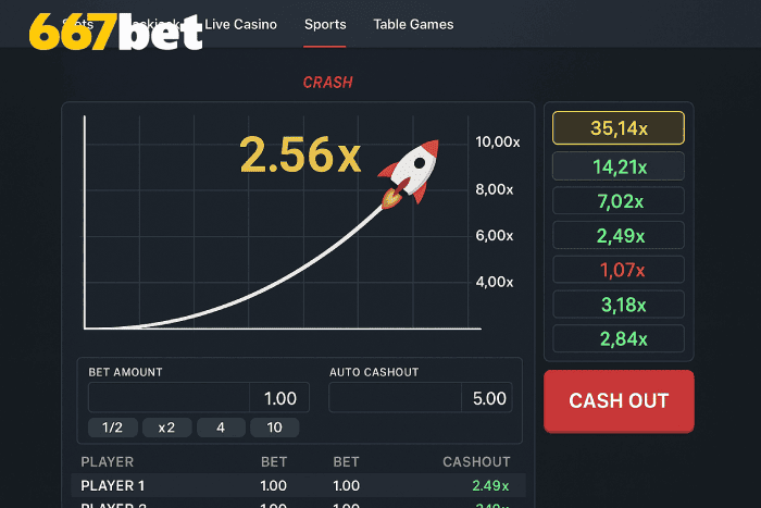 Jogo Crash Cassino 667BET apostas emocionantes