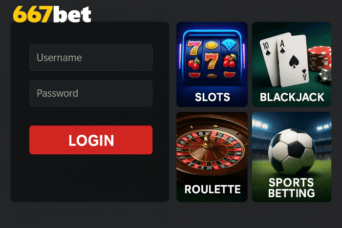 Login Cassino 667BET apostas seguras online